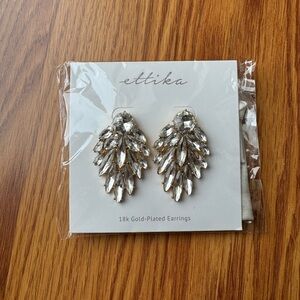 NEW Ettika Gold-Plated Crystal Earrings